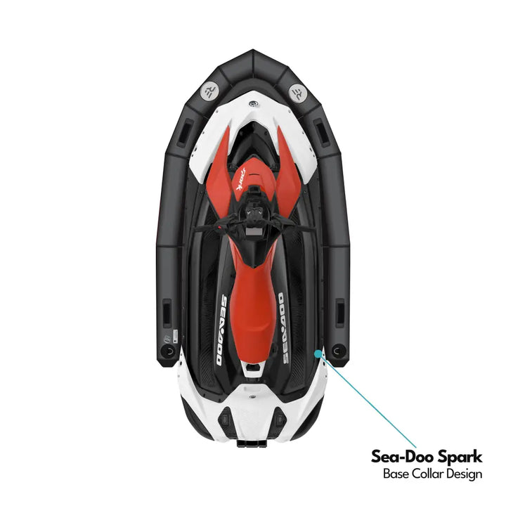 Ride engine base pwc collar plus for red and black sea-doo spark personal watercraft with white accents