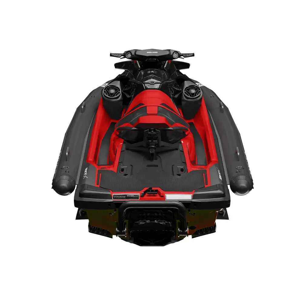 Rød og svart sea-doo personlig vannscooter med pro collar plus og aerodynamisk design for kommersiell bruk