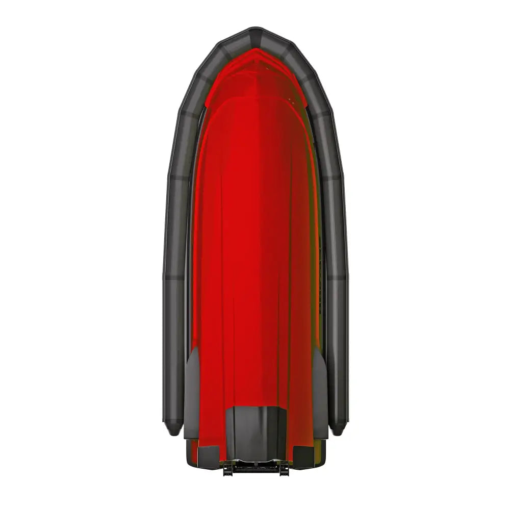 Rød oppblåsbar ride engine pwc pro collar plus båt med svarte forsterkede ribber og solid design
