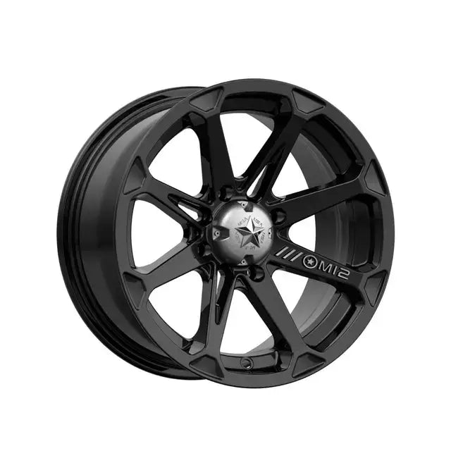 Svart M12 aluminiumsfelg med blank finish og stjerneemblem for Hjulpakke 80 Can-Am 6x6