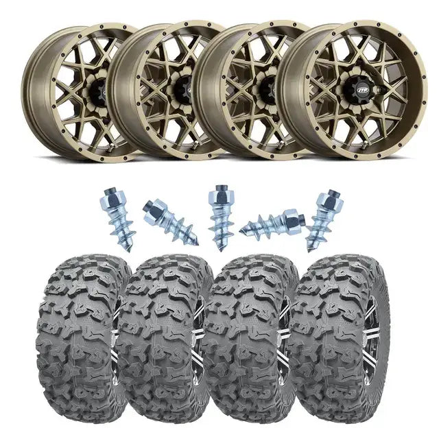 Pigghjulpakke 67 - Can-Am 4x4 med Wanda P3036-hjul og sammenflettede eiker