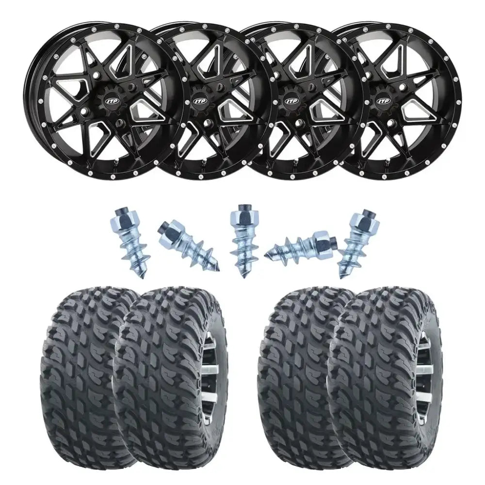 Svarte og sølvre Wanda VS3020 Storm-felger for Can-Am 4x4 off-road