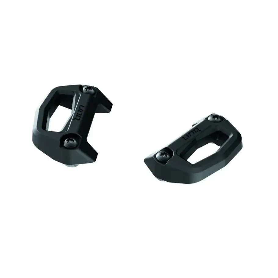 Svart pedalclip i slitesterk plast for sykkelsko, LinQ Basemonteringssett