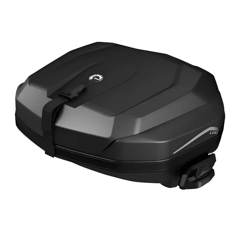 Svart og grå LinQ Tunnel bag 21L med teksturert overflate i plast eller kompositt