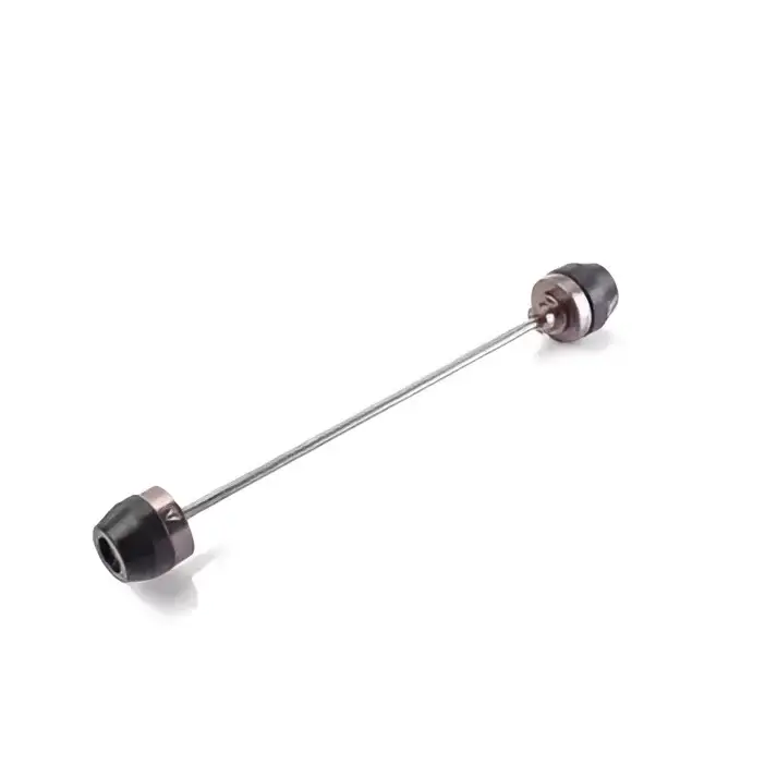 Motorcycle akselbeskytter med svarte beskyttelsesputer og metallstang for CNC maskinering