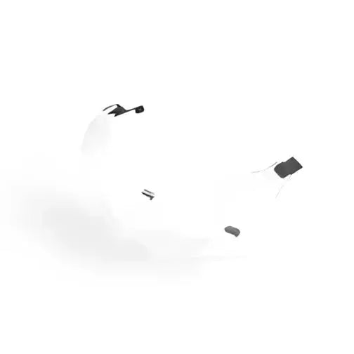 Klar plastbriller med svart ramme og templer for Triumph Lyktbeskyttelse