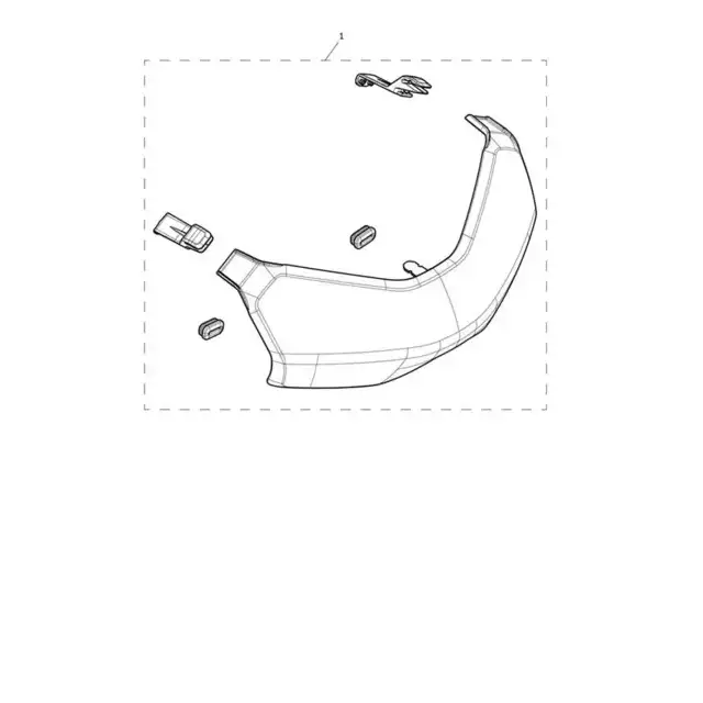 Motorcykelhåndbeskyttelse med klips og gummidempere for Triumph Lyktbeskyttelse