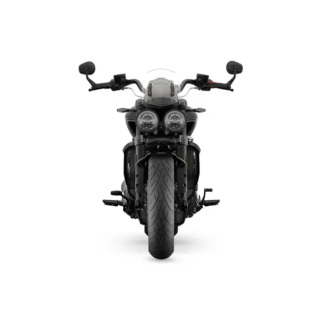Triumph Rocket 3 GT Storm 2026 med svart design og premium komponenter