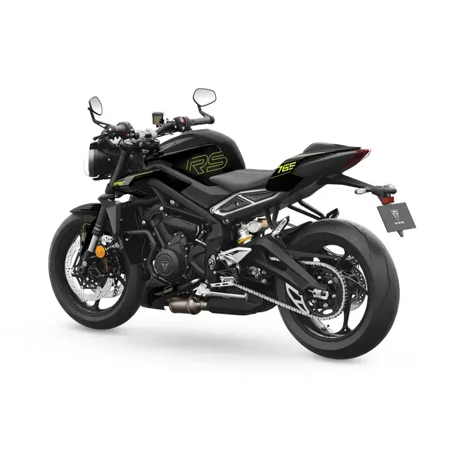 Triumph Street Triple RS 2026 med neon grønne accenter og optimalisert cornering ABS