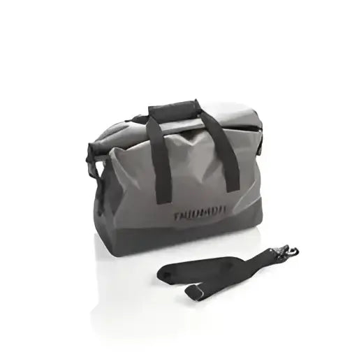 Gray vanntett duffelbag med svarte stropper for Triumph Trekker Top Box 33L