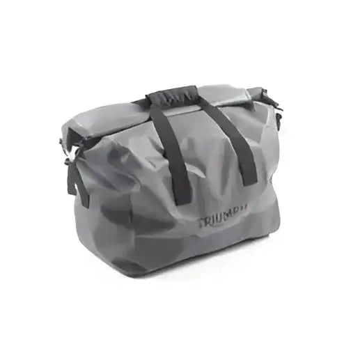 Grå vanntett duffelbag med svarte stropper for Triumph Trekker Inner Bag 46L