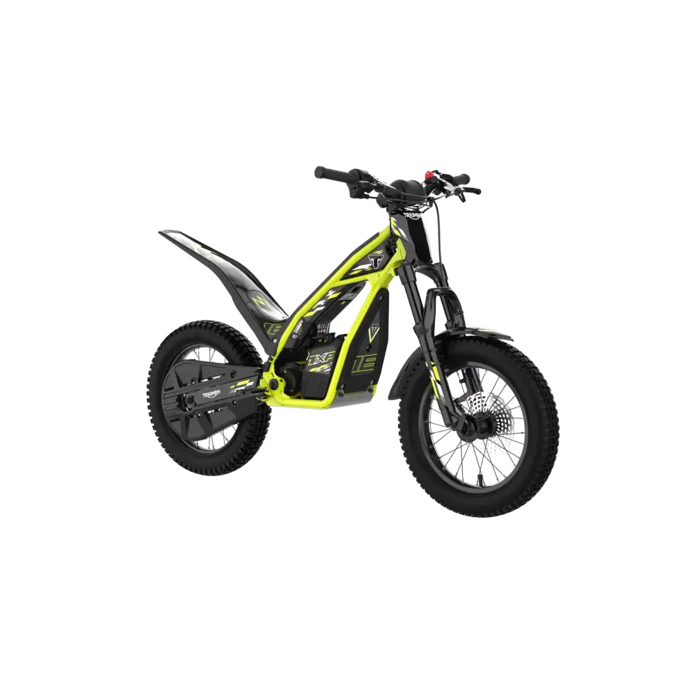 Triumph TXP-16 med 2023 Zero FX elektrisk offroad barnesykkel