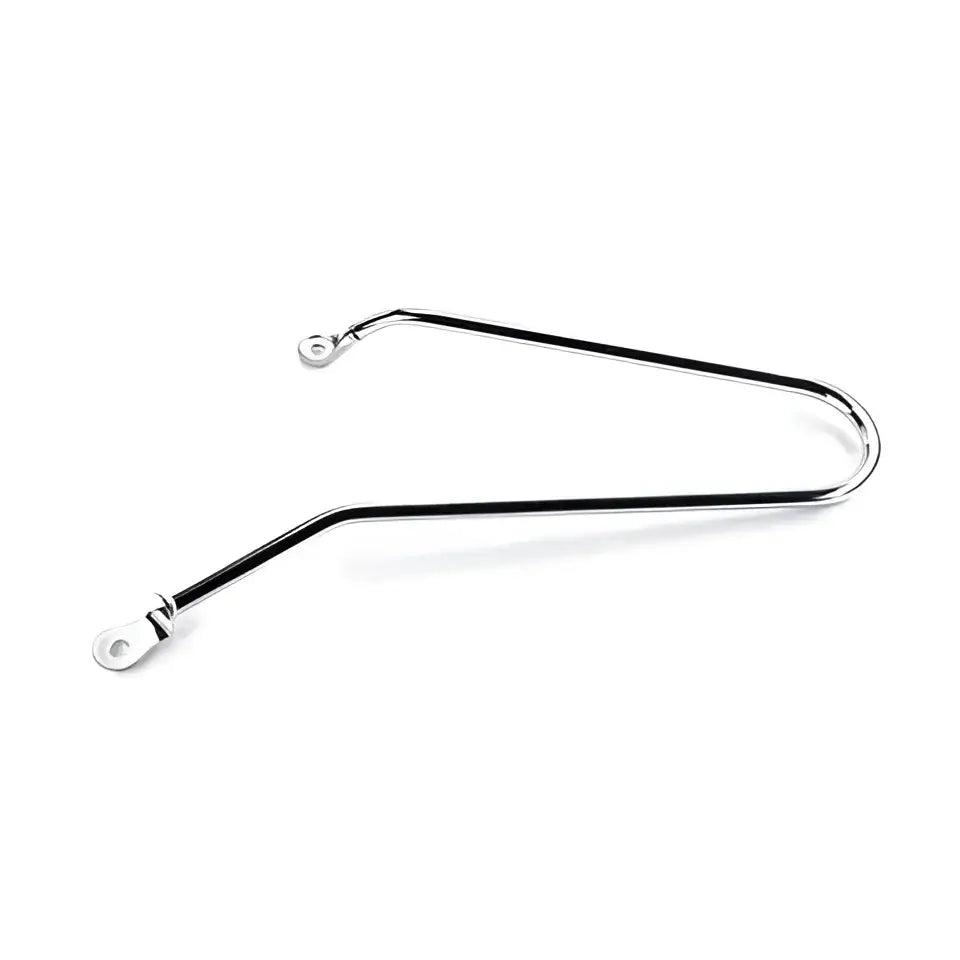 Skinnende sølvmetall sykkelskjermfeste for Triumph Waxed Cotton Pannier Rail LHS